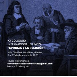 XX Coloquio Internacional Spinoza : Spinoza y la religión . 8-12 diciembre 2025